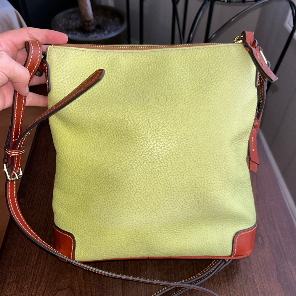 Dooney & Bourke All Leather Pebble Leather Crossbody / Shoulder Bag - Picture 8 of 16